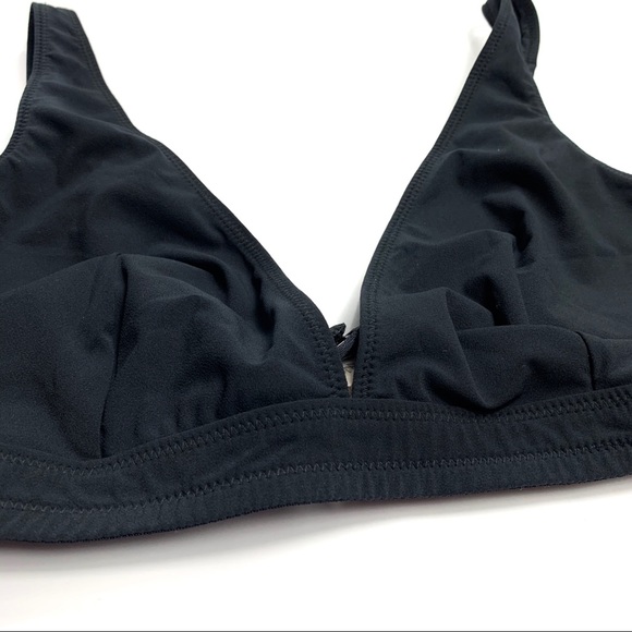 J. Crew Plunge V Neck Bralette Matte Stretch - Picture 4 of 6
